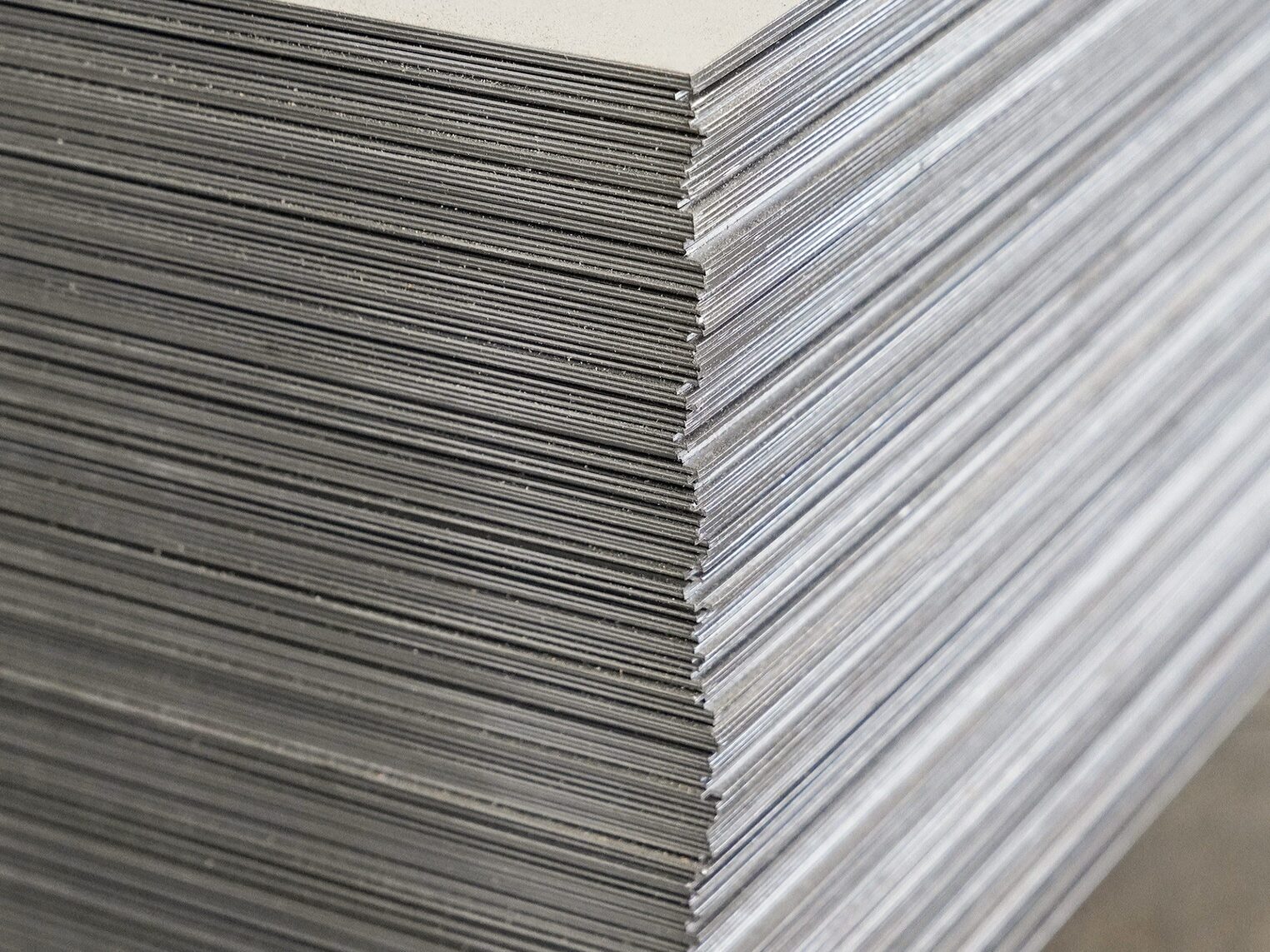 Many,Steel,Sheets,In,Stock
